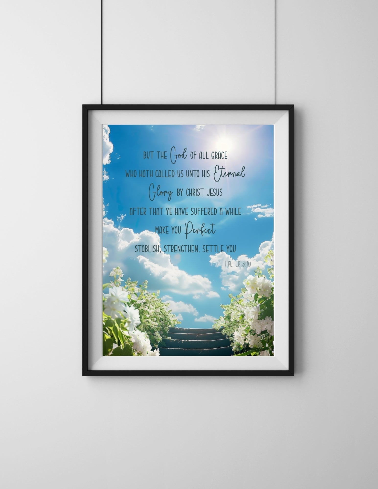 1 Peter 5:10 Wall Art Called us unto his eternal glory by christ jesus