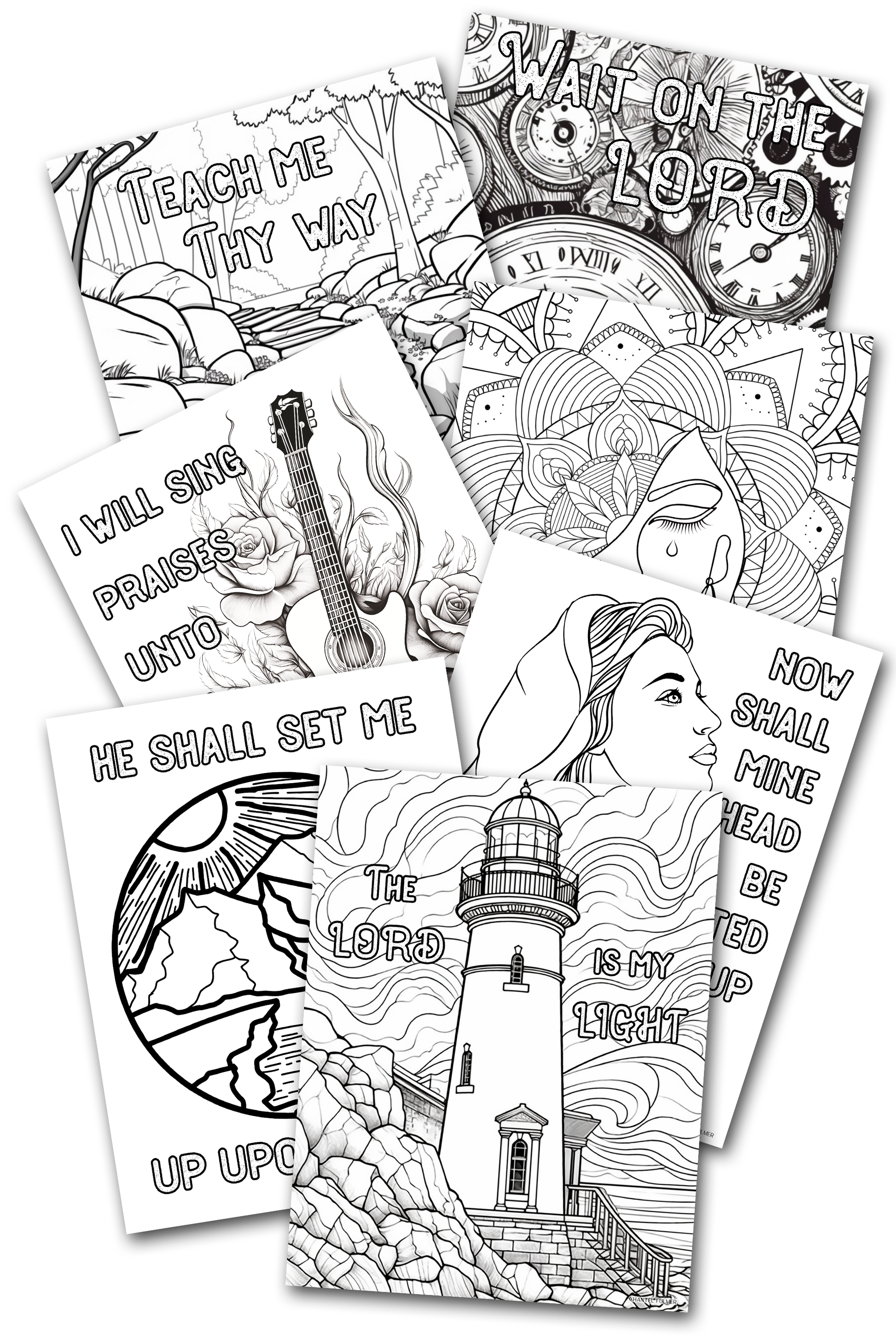 Adult Scripture Coloring Book Psalm 27