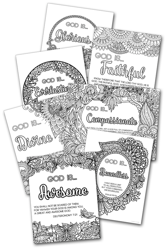 Attributes of God Coloring Pages