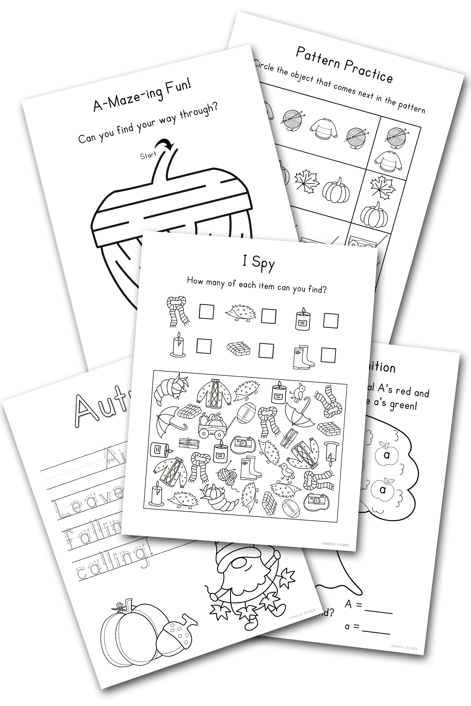 Autumn Fall Activity Book