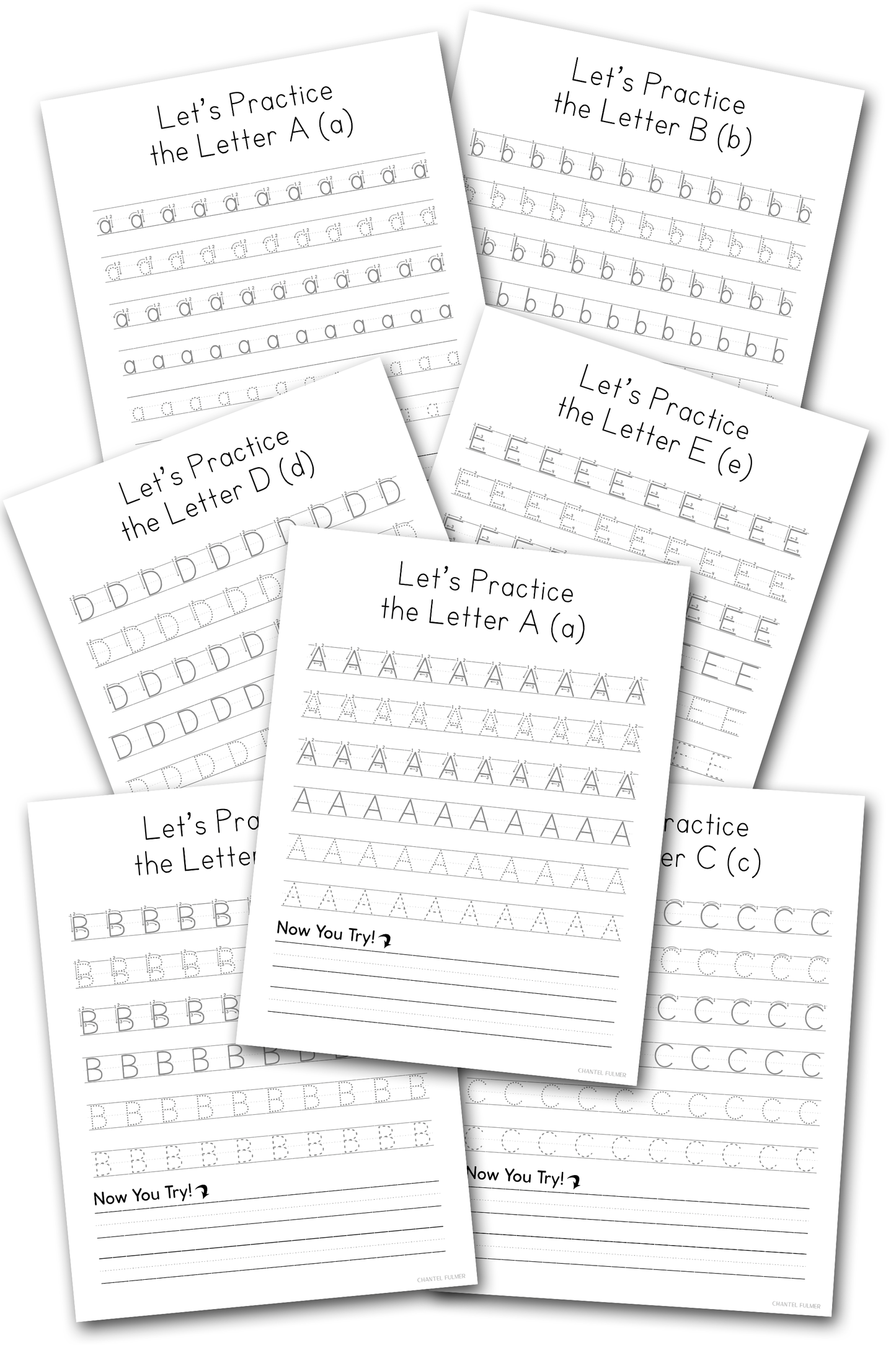 Handwriting Practice Sheets for Left Hand