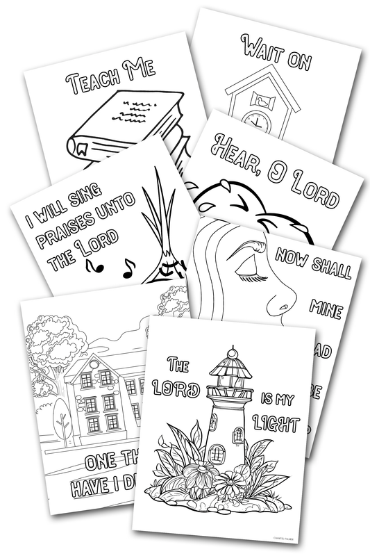 Psalm 27 Kids Scripture Coloring