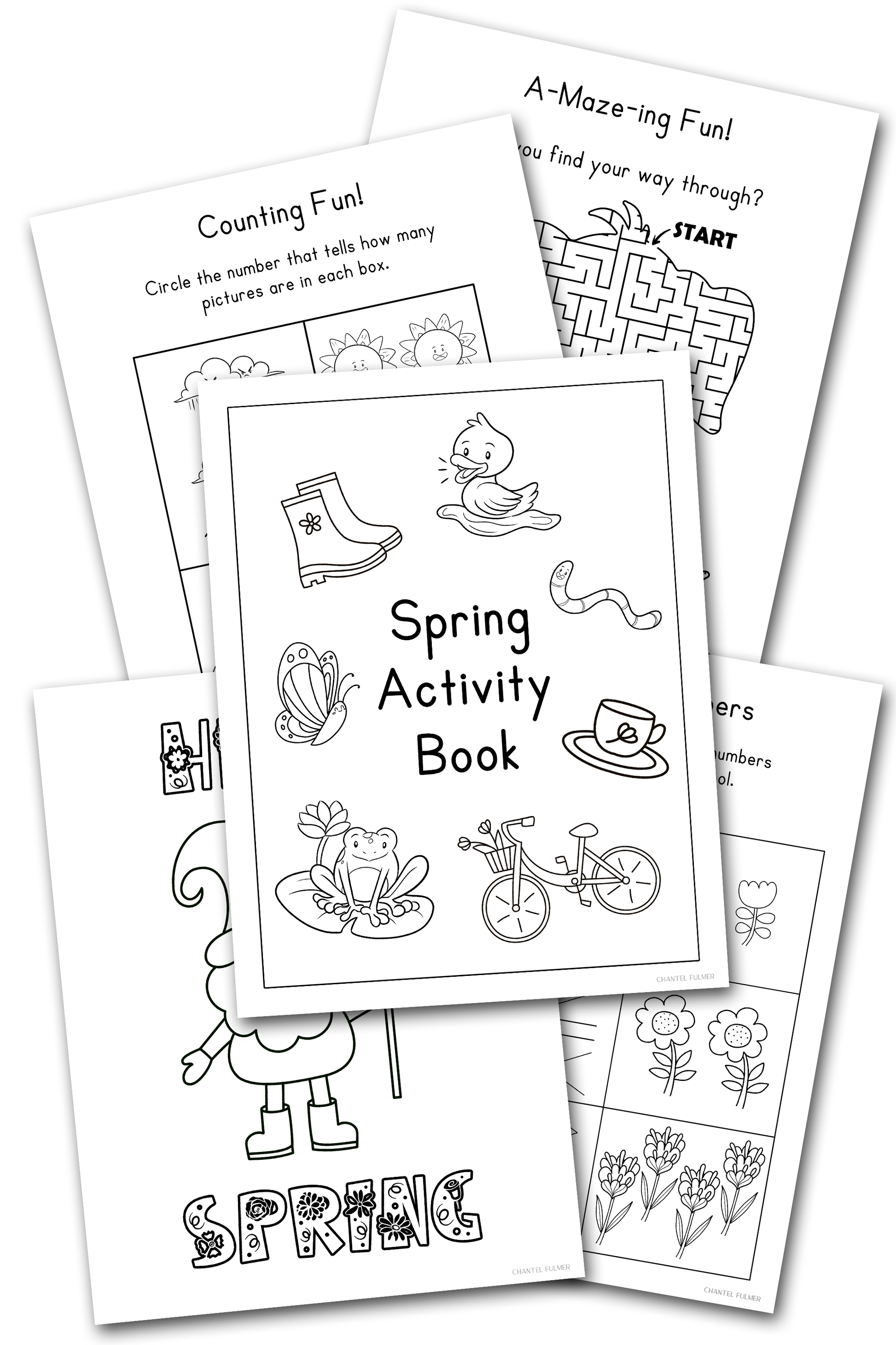 Spring Activity Book Preview